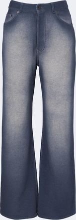 Acne Studios Cotton fleece wide-leg pants