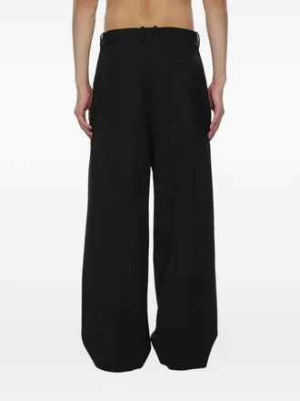 STUDIO NICHOLSON Mens Trousers Lines Black
