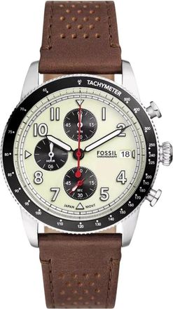 Fossil Accessoires, Heren, Bruin, ONE Size, Leer, Sport Tourer Chronograph