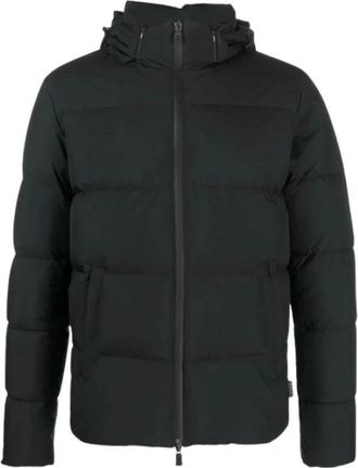 Herno Zwarte Gore-Tex Windstopper Bomber Jas - Heren - Winterjassen - Zwart - 2XL - Jassen