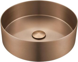 Saniclass ONE Waskom - 36x36x11cm - RVS - Geborsteld koper