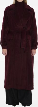 Max Mara Cappotto con cintura - Rosso
