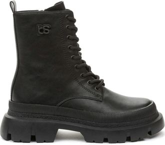 Betsy Zwarte Gesloten Enkellaarsjes voor Vrouwen - Dames - Veterlaarzen - Zwart - 39 EU - Wol - Schoenen