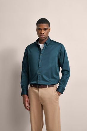 Bugatti Herren Satijnen overhemd met moderne snit