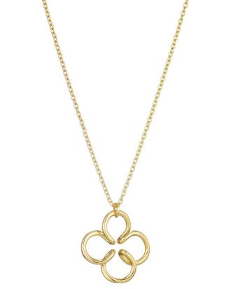 Adornia Adornia 14K Plated Wire Clover Necklace