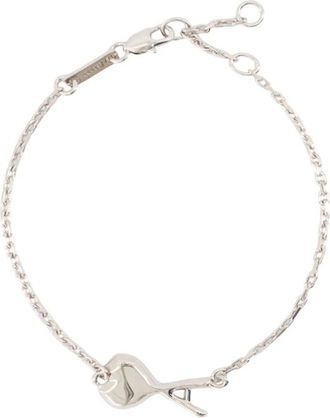 Ami Hammered Ami De Coeur Thin Bracelet - unisex - Armbanden - Grijs - ONE Size - Accessoires