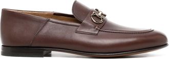 Ferragamo 020990001757633-CIOCCOLATO/NEW BISCOTTO - men - Leather/Leather/Leather - 7EEE - Brown