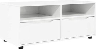 vidaXL TV Cabinet High Gloss White 100 x 48 x 43 cm Engineered Wood vidaXL