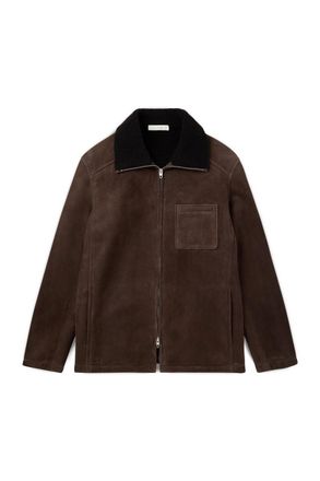Umit Benan Bruno Shearling-Lined Suede Jacket