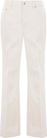 Gucci logo-patch jeans - White