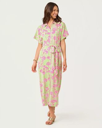 Lilly Pulitzer UPF 50+ Mckennon Maxi Shirtdress