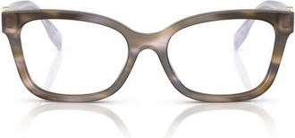 Tory Burch 49mm Square optical glasses in Purple at Nordstrom