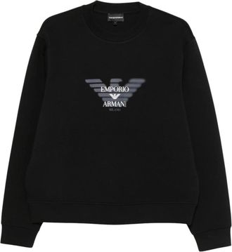 Emporio Armani Black Crew Neck Sweatshirt