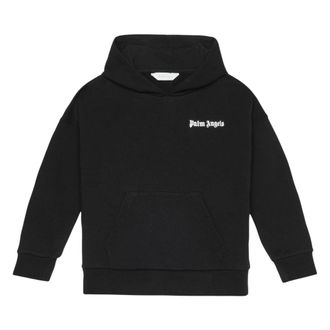 Palm Angels Overlogo Oversize Hoodie - male - Palm Angels - Kids Sweatshirts - Black - 10 Y - Kids