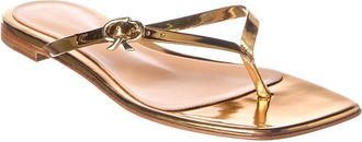 Gianvito Rossi Ribbon Thong Leather Sandal