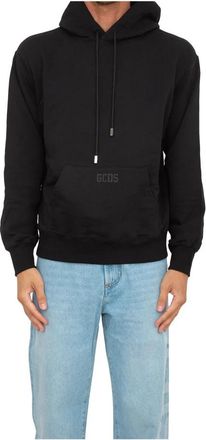 GCDS Felpa Hoodie - Heren - Hoodies - Zwart - M - Katoen - Hoodies & sweatvesten