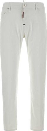 Dsquared2 Wbite Slim Fit Cotton Jeans