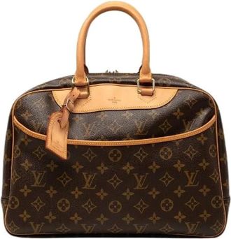 Louis Vuitton Pre-owned Deauville Monogram Handbag - Dames - Vintage Handtas - Bruin - ONE Size - Leer - Vintage