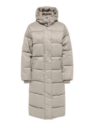 Jacqueline de Yong Steppmantel JDY JDYMAJA LONG PADDED JACKET OTW YFM NOOS, Damen, Gr. XL, chateau gray detail:dtm jdy lining, Steppware, Obermaterial: 100% Polyester, u
