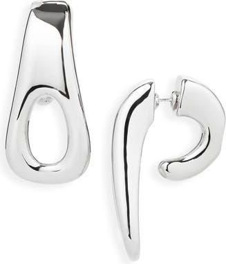 Paco Rabanne Zip Pull Single Earring in Silver at Nordstrom Rack