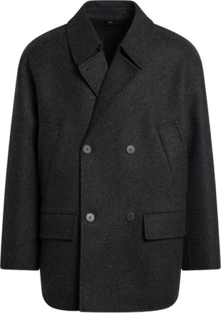 Fendi Caban Jas - Heren - Mantels - Grijs - Maat: M Wol