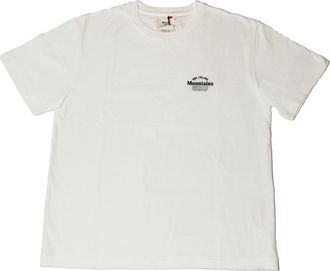 Bally 6240050 Mens White 100% Cotton Print T-Shirt