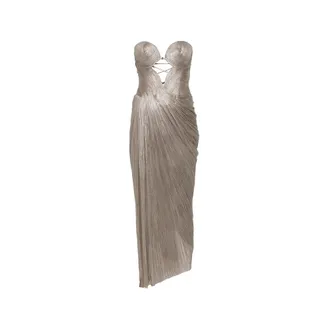 Maria Lucia Hohan Cut-out Lace-up Maxi Dress