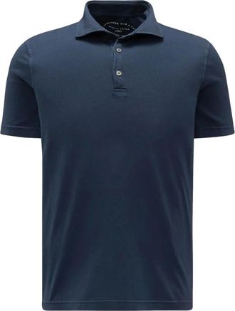 Fedeli Zero Polo - Heren - Polos - Blauw - M - Katoen - Tops