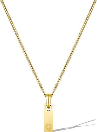 Vincero Mens Initial Pendant Necklace in Gold - Q at Nordstrom