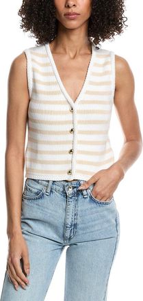 French Connection Stripe V Neck Cardigan