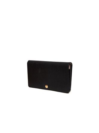 Burberry Calf Grain Leather Wallet - Black