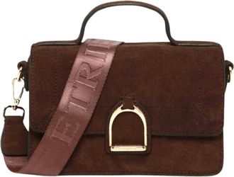 Etrier Altesse Su&egrave;de Crossbody Tas - Dames - Tassen - Bruin - Maat: ONE Size Su&egrave;de