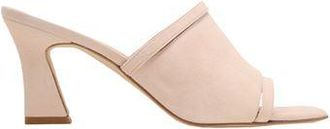 8 by YOOX SUEDE SQUARE TOE SPOOL-HEEL SANDAL