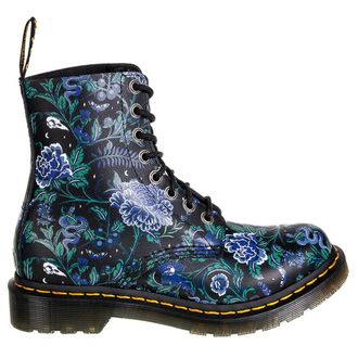 Dr. Martens 1460 Pascal Printed Leather Womens Ankle Boots - Black - Size:UK 6.5
