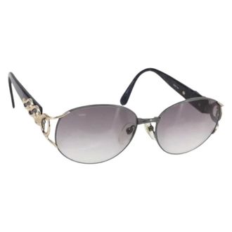 Saint Laurent Pre-owned Accessories, female, Black, Size: ONE SIZE Pre-owned Metal Sunglasses