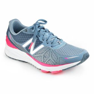 New Balance Womens Vazee Pace Running Shoes In Grey/pink