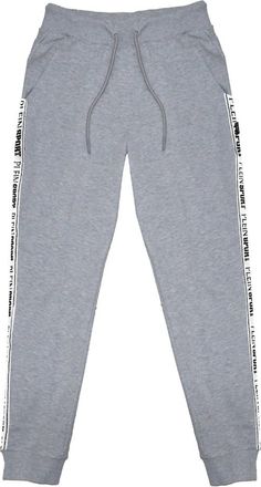 Philipp Plein Mens Plein Sport Branded Tape Grey Sweattpants - Size: 35/34/32