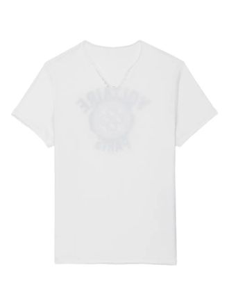 Zadig&Voltaire T-shirt Monastir con stampa - Bianco