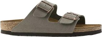 Birkenstock Sandalen Arizona Birko-Flor - Heren - Sandalen - Grijs - 46 EU - Leer - Schoenen