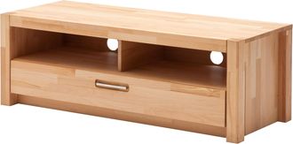 MCA Furniture Lowboard »Fenja TV-Element, Kommode,TV-Möbel,Breite 125 cm« Set, 1 Stück, 1 Stk. tlg. Massivholz, 1 Schubkasten, 2 offene Fächer, maximale TV-Grösse 5