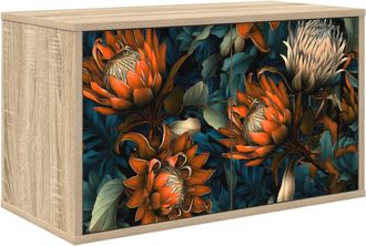 vidaXL Mueble De Tv Montado En La Pared Lochem 69 X 33 X 40 Cm Vidaxl