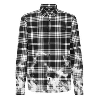 Philipp Plein Overhemden, Heren, Zwart, S, Katoen, Sugar Daddy Cut LS Gothic