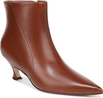 Naturalizer Patrese Pointed Toe Kitten Heel Bootie in Caramel Brown at Nordstrom, Size 5.5