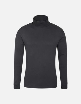 Mountain Warehouse Mens Mountain Warehouse Mens Meribel Cotton Thermal Top - Black - Size: 48