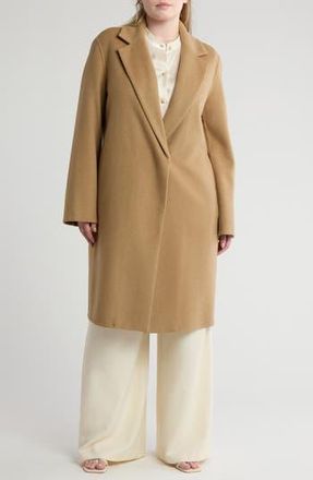 Vince Classic Straight Wool Blend Coat in Camello at Nordstrom Rack, Size 2X