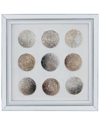 A&B Home Discontinued A&B Home Ares Crystal Mirror Framed Wall Art