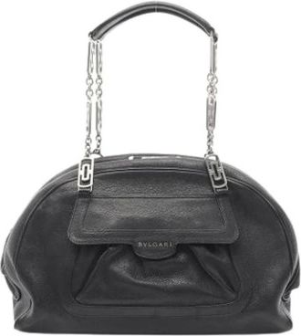 Bulgari Pre-owned Handbags, female, Black, Size: ONE SIZE Pre-owned Vintage Shoulder Bag