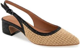 Gentle Souls Georgia Slingback Pump in Natural Raffia at Nordstrom, Size 8.5
