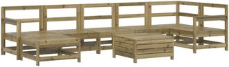vidaXL 8 Piece Garden Sofa Set Impregnated Wood Pine vidaXL