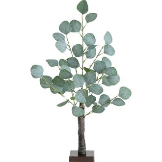 Nearly Natural 2-ft Lighted Artificial Eucalyptus Tree with 60 Warm White LED Lights in Green at Nordstrom